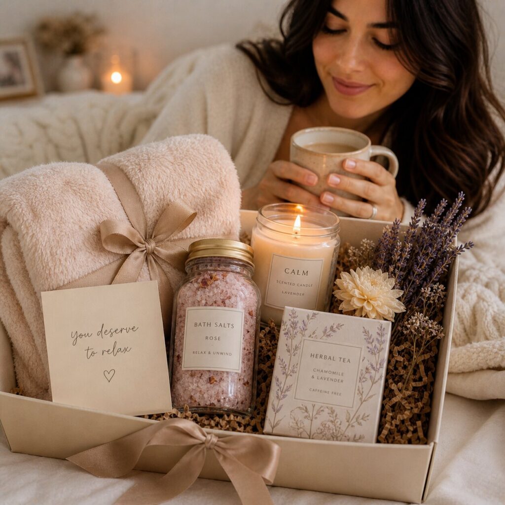 Cozy family moment in warm lighting