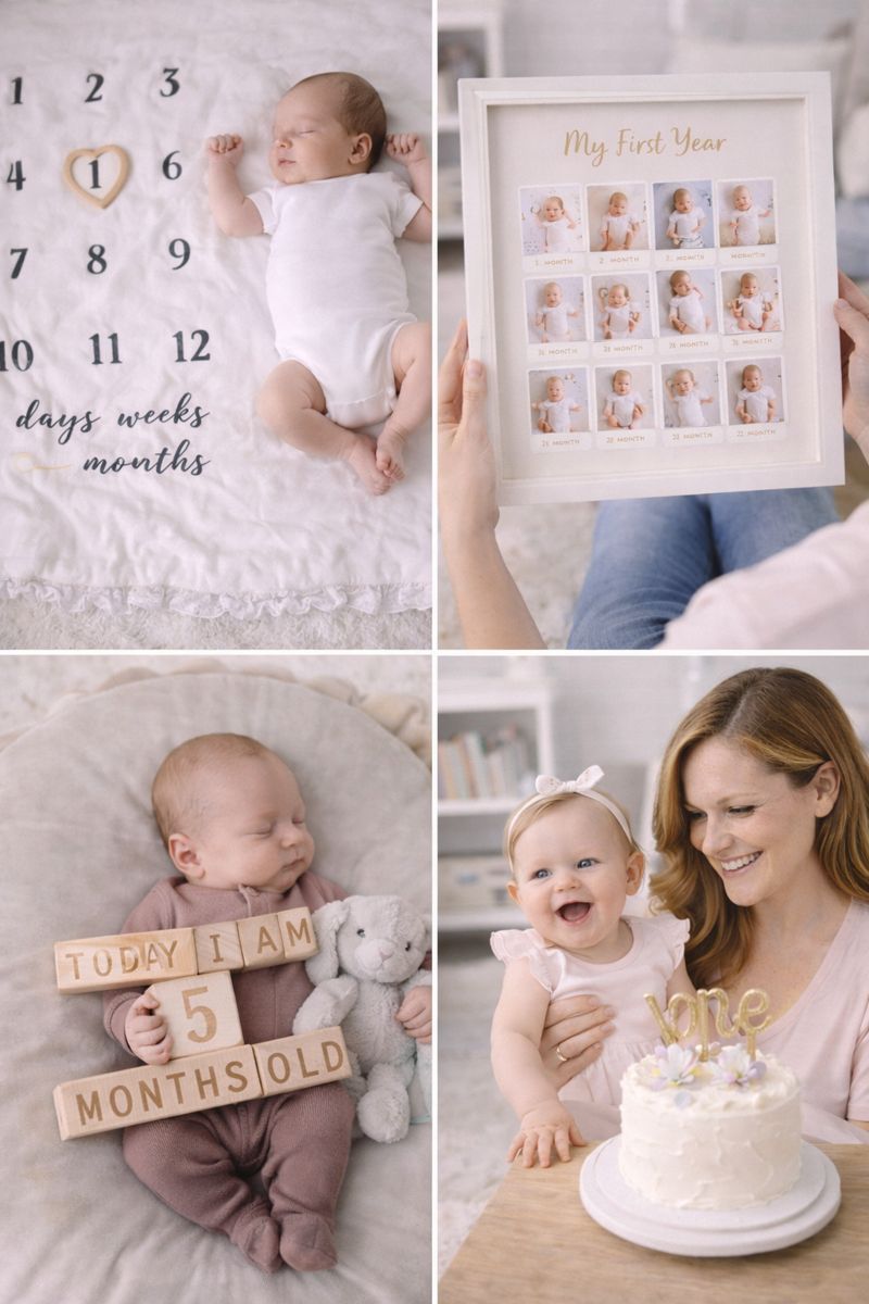 Ideas for Documenting a Newborn Baby's First Year