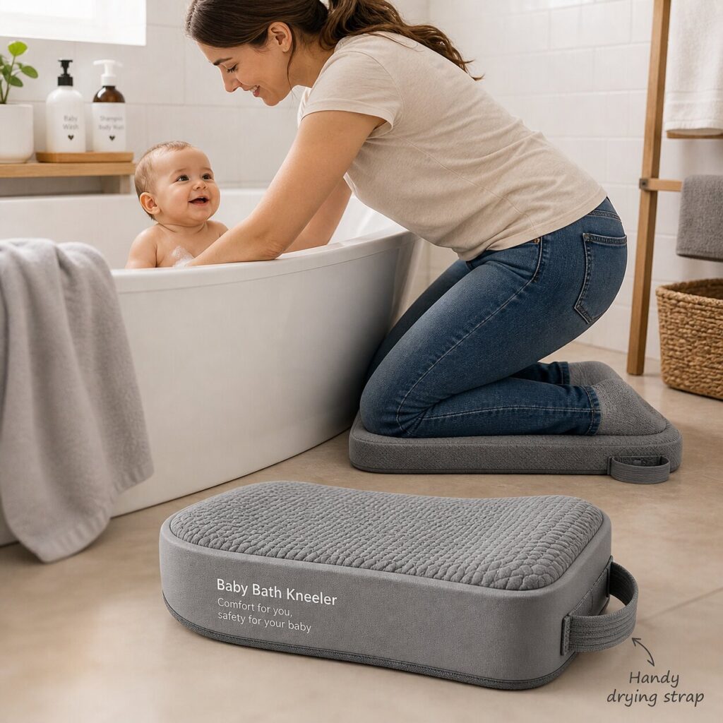 Baby bath time comfort and care