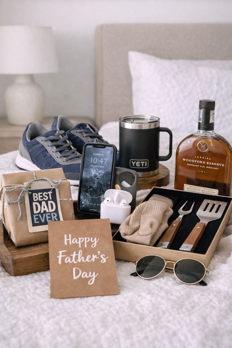 Father’s Day gift ideas thoughtfully arranged for modern dads