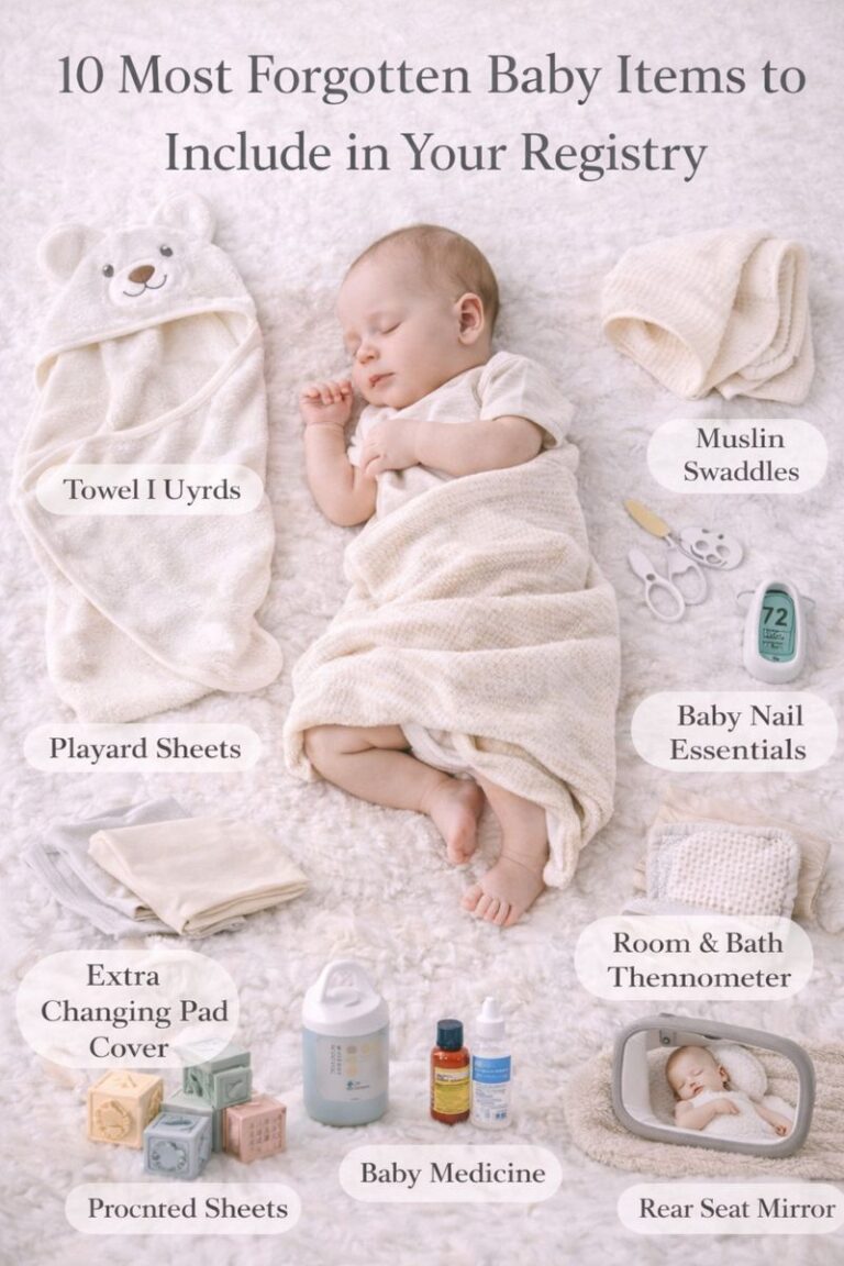 10 Most Forgotten Baby Items to Include in Your Registry