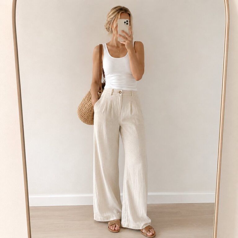 Minimalist-mirror-selfie-in-a-neutral-setting