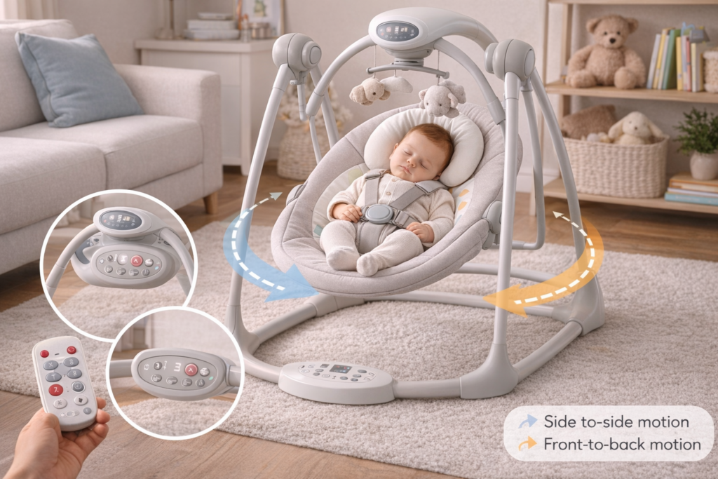 Peaceful nap in a modern nursery