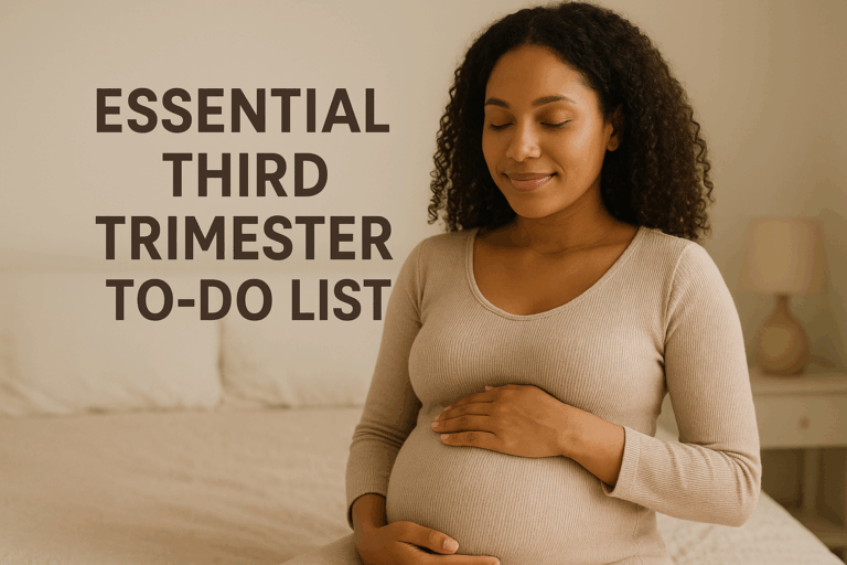 Essential third trimester to-do list and shopping guide