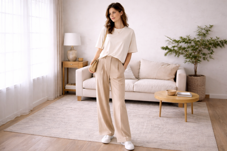 Casual elegance in a minimalist space