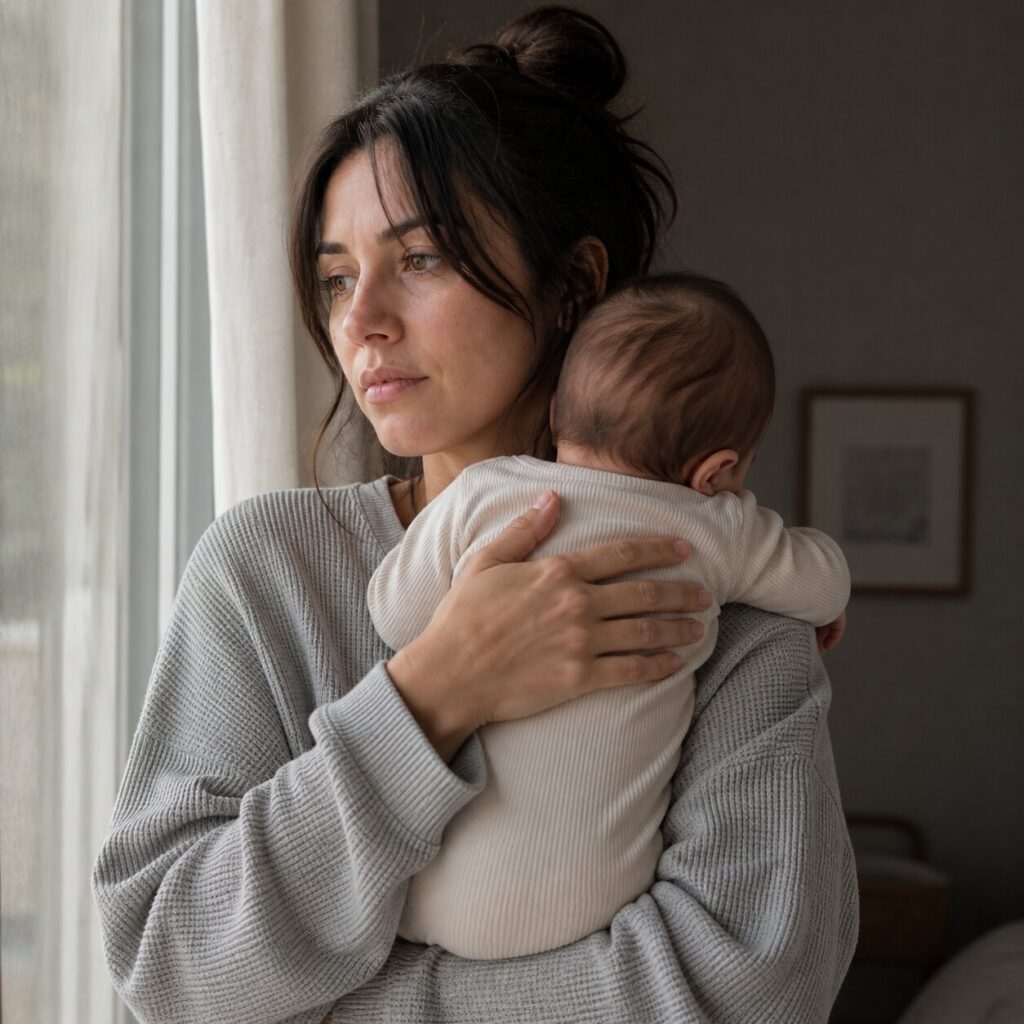 A peaceful baby nap in cozy home