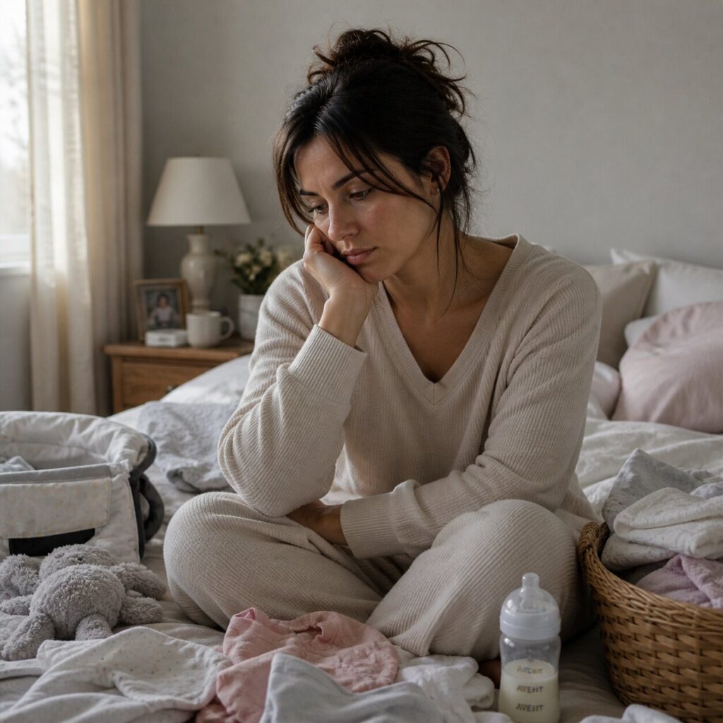 Quiet moments in a baby’s room