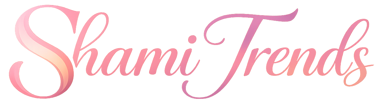 Shami Trends logo in a soft, feminine style representing motherhood and lifestyle content