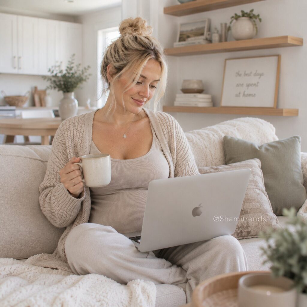 Cozy at-home office vibes