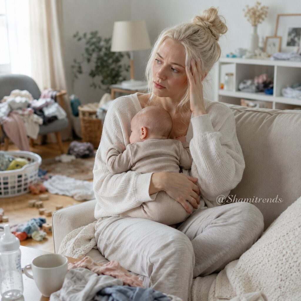 Why The Mental Load Of New Motherhood Feels So Overwhelming