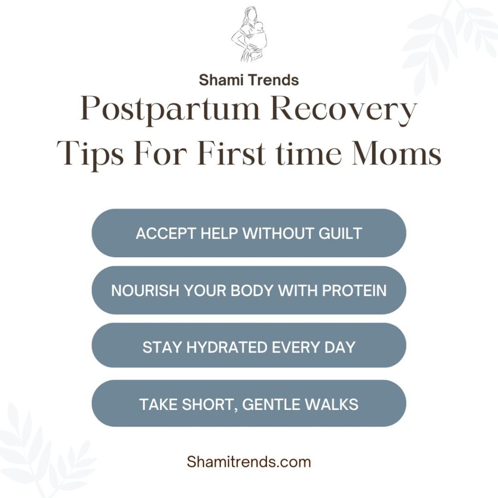 postpartum recovery tips for first time moms