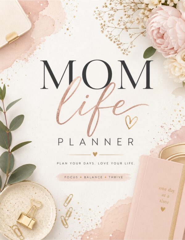Mom Life Planner, Mom Planner, Family Planner, Productivity Planner, Organization for Moms