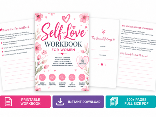 12 Self-Love Workbook for Women
