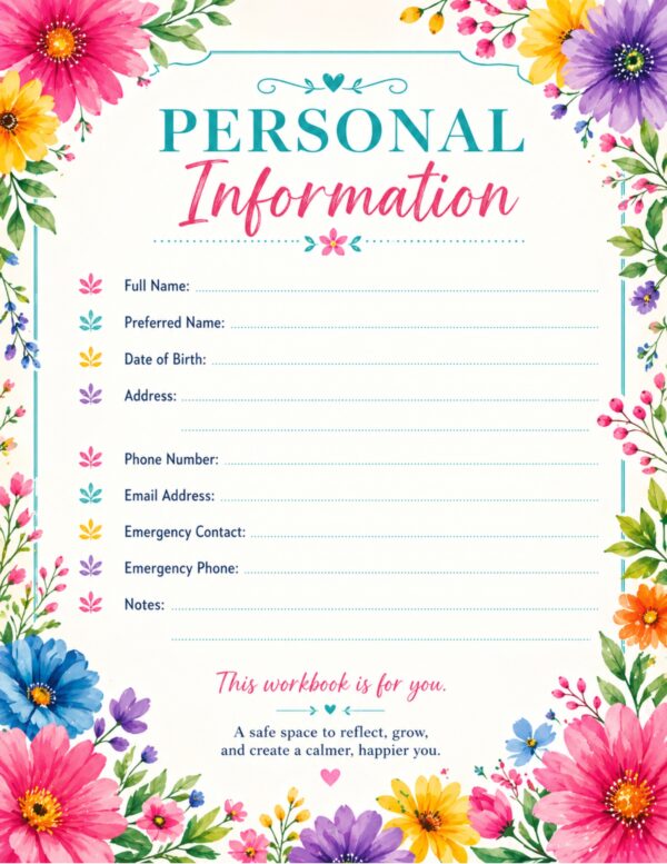 2 Anxiety Relief & Mindfulness Workbook
