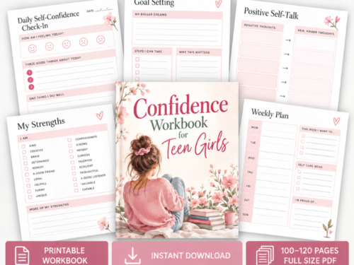2 Confidence Workbook for Teen Girls.