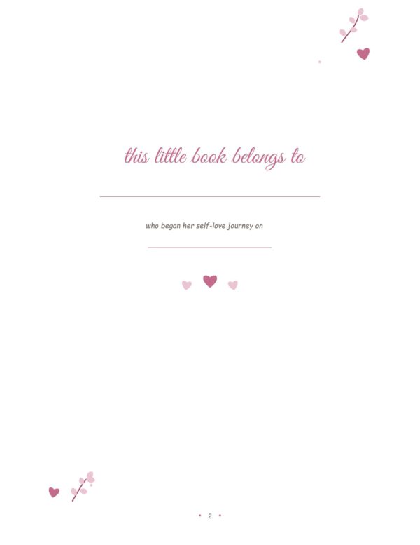 2 Self-Love Workbook for Women
