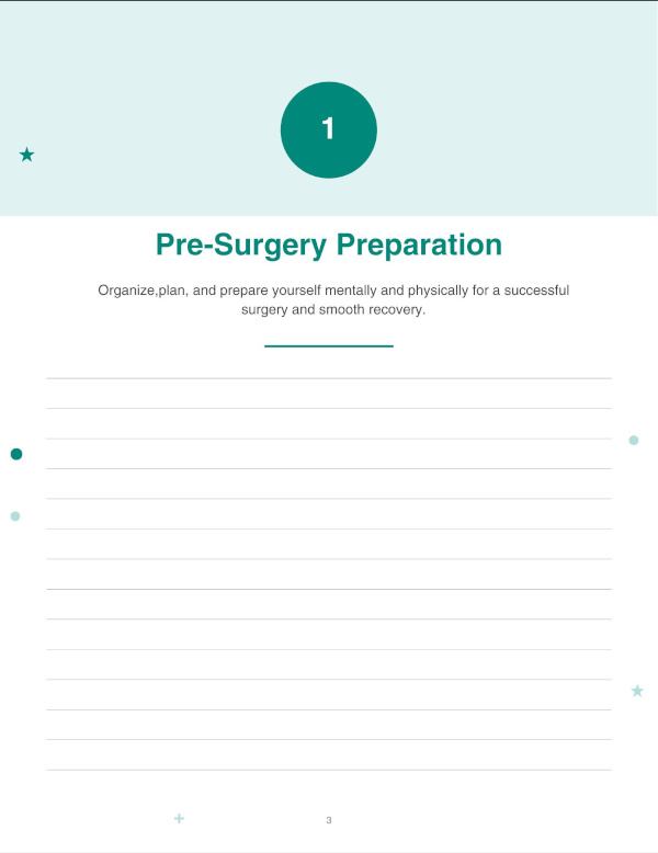 Surgery Recovery Workbook