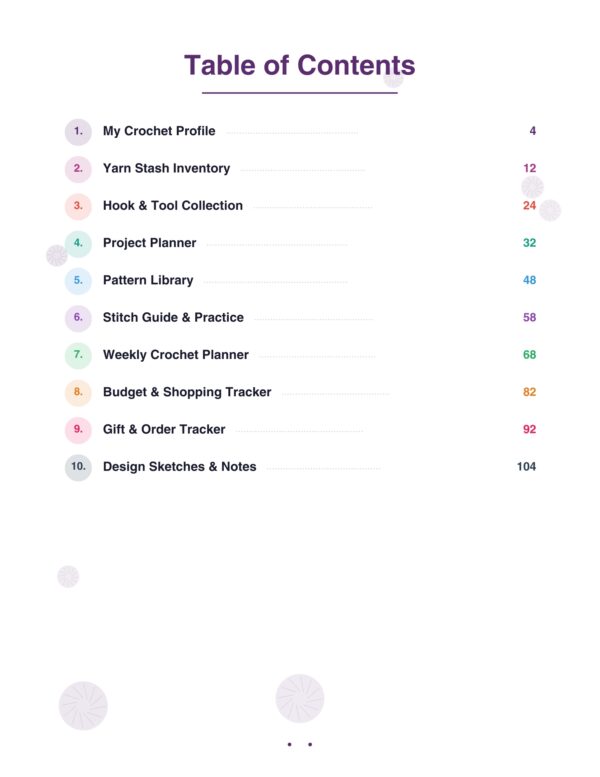 4 Ultimate Crochet Planner