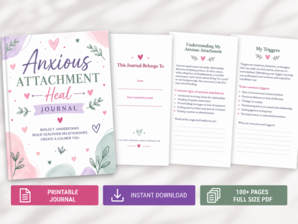 8 Anxious Attachment Healing Journal