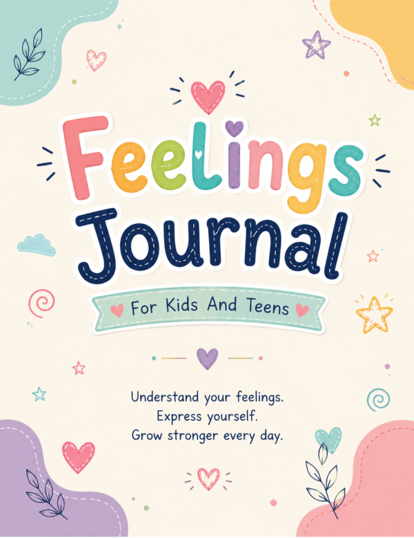Feelings Journal For Kids And Teens Feelings Journal, Kids Journal, Teen Journal, Emotional Awareness, Emotional Regulation