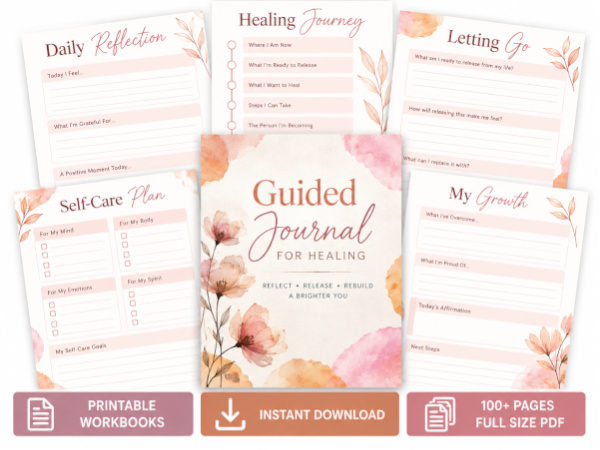 Guided Journal Healing Workbook Collection Guided Journal for Healing