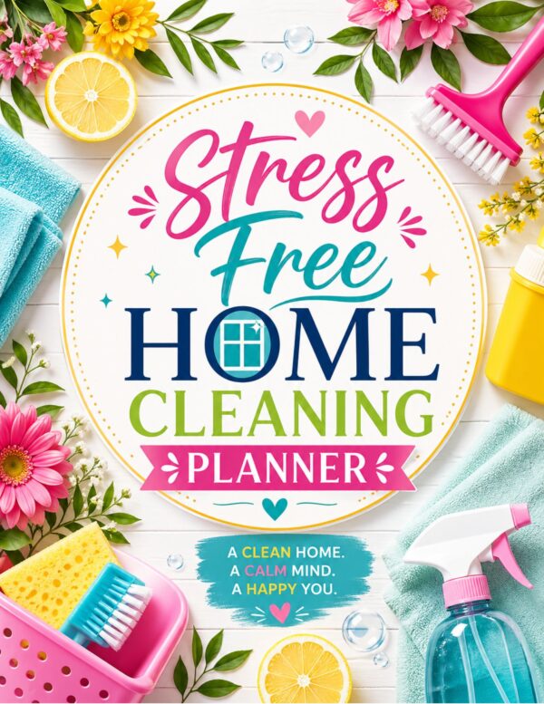 1 Stress Free Home Cleaning Planner