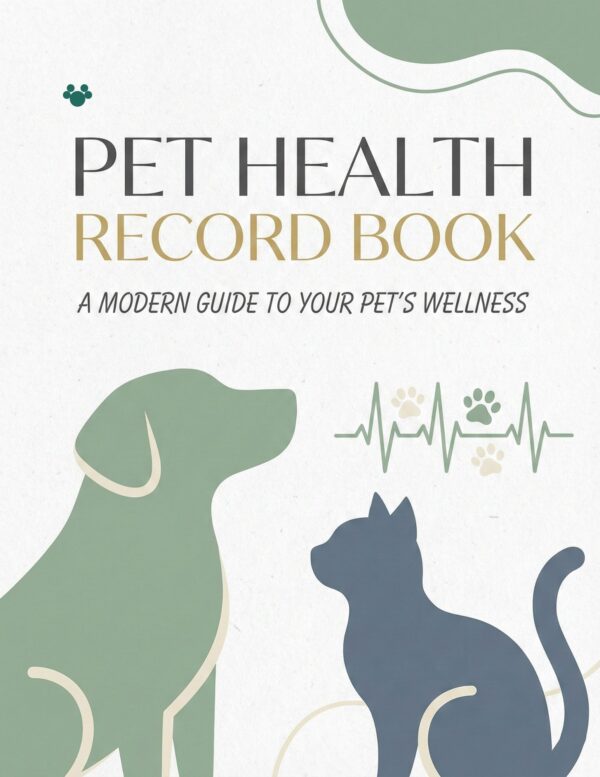 1 Pet Health Record Book