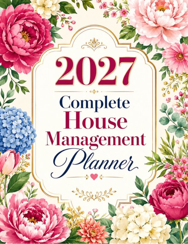 2027 Complete House Management Planner
