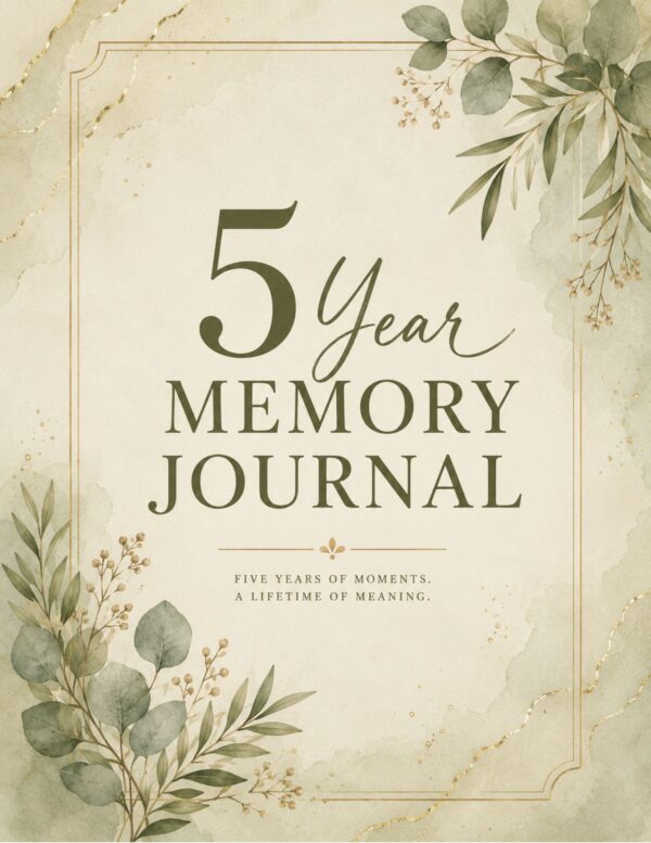 1 5 Year Memory Journal