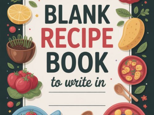 1 Blank Recipe Book To Write in