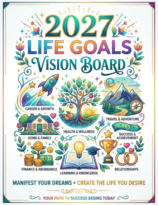 2027 Life Goals Vision Board