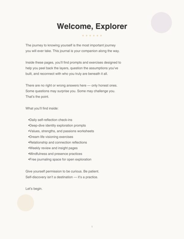 2 self discovery journal