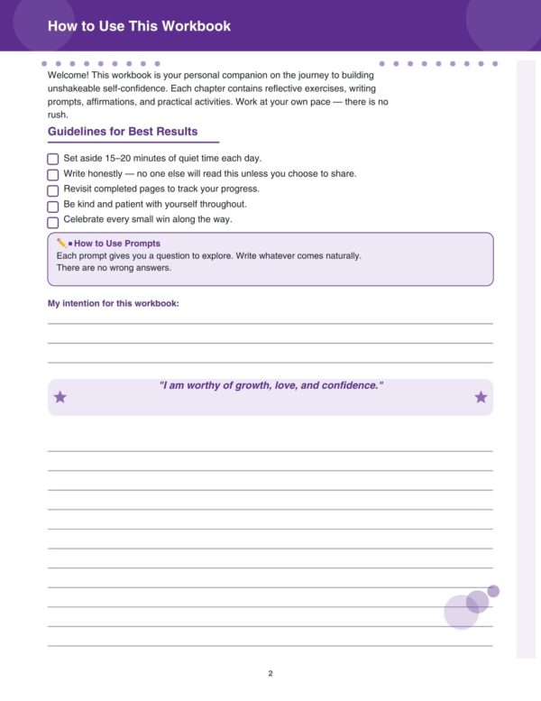 2 Self Confidence Workbook