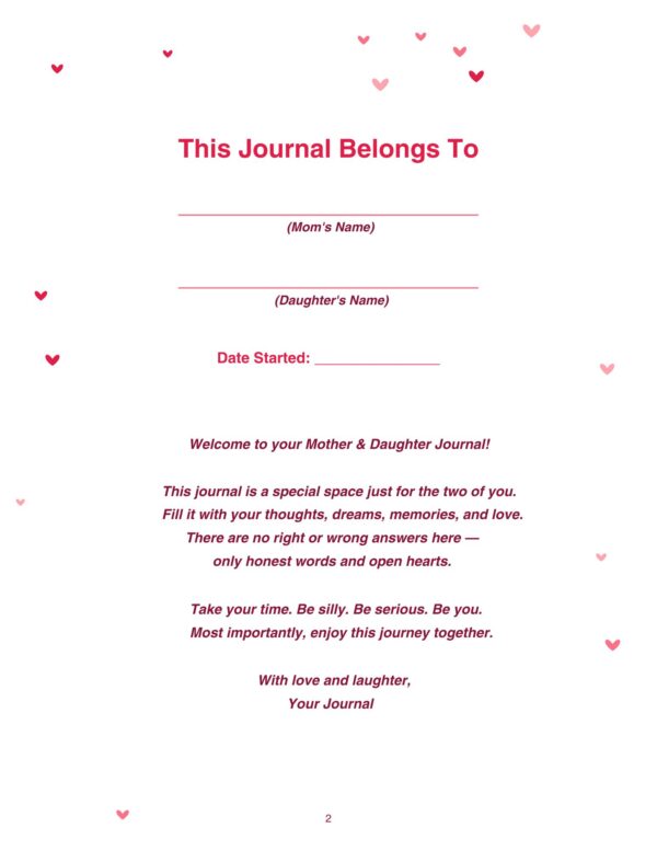 2 Mother & Daughter Journal