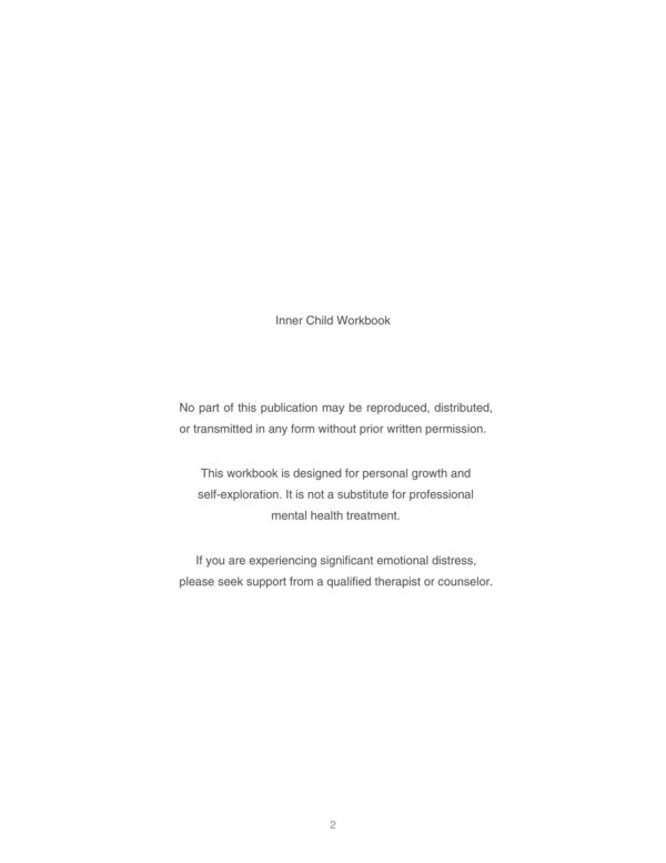 2 Inner Child Workbook