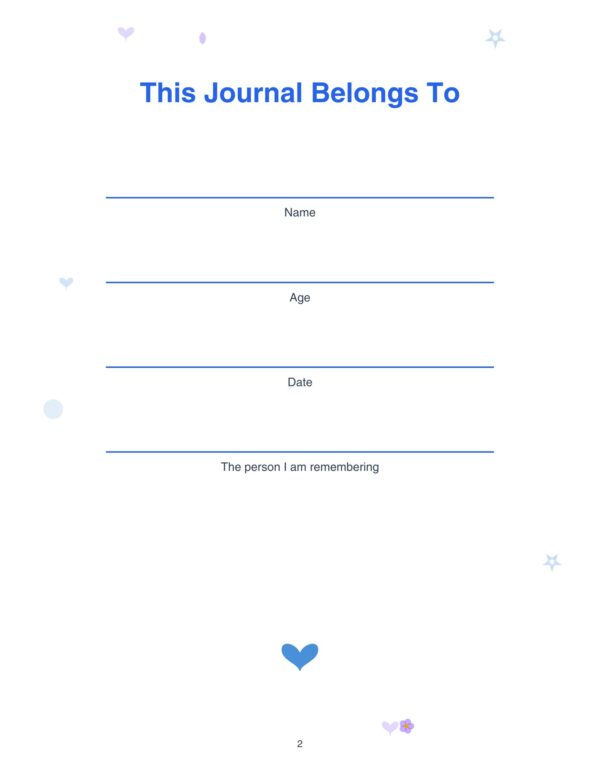 2 grief journal for kids