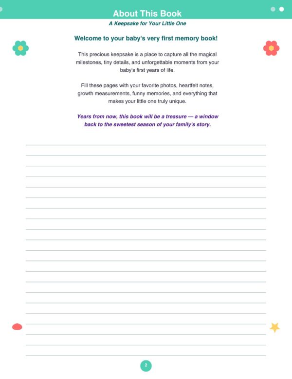 Baby Memory Book