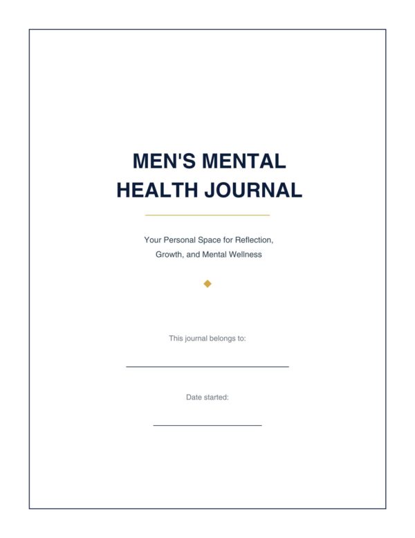 2 Men Mental Health Journal