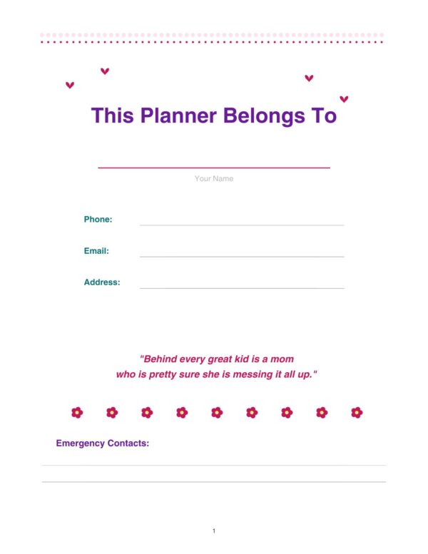 2 Daily Planner For Busy Mom
