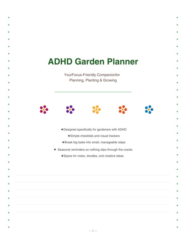 2 ADHD Garden Planner