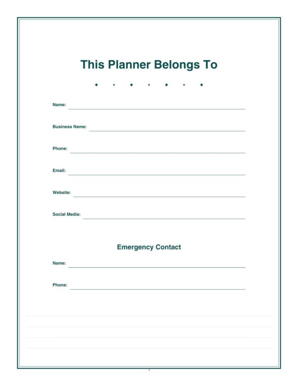2027 Craft Business Planner