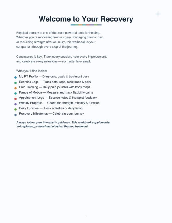 physical therapy workbook