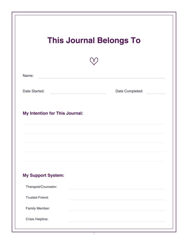 2 Mental Health Journal