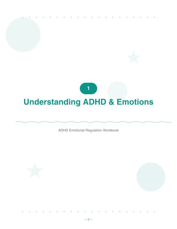 2 ADHD Emotional Regulation Workbook
