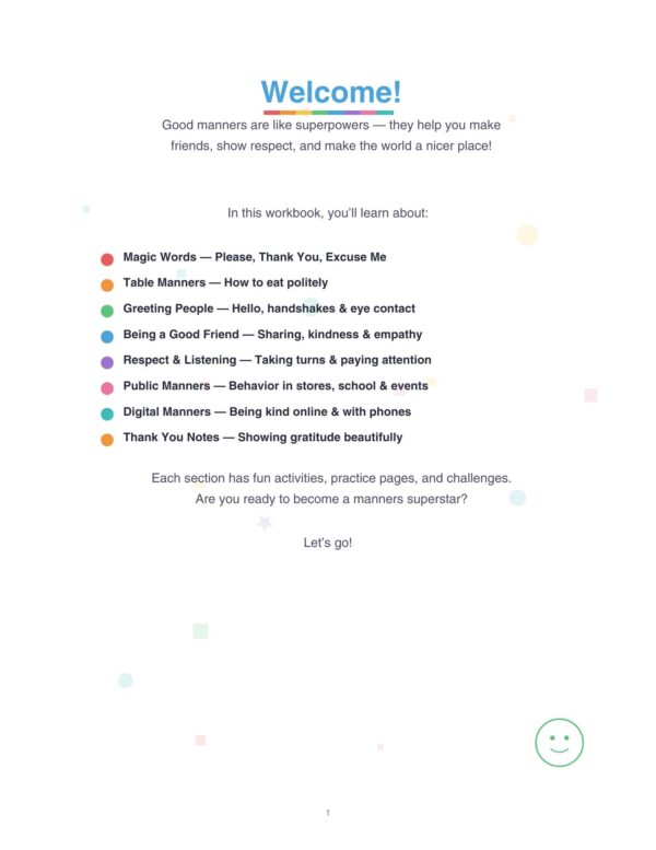 2 Manners Workbook