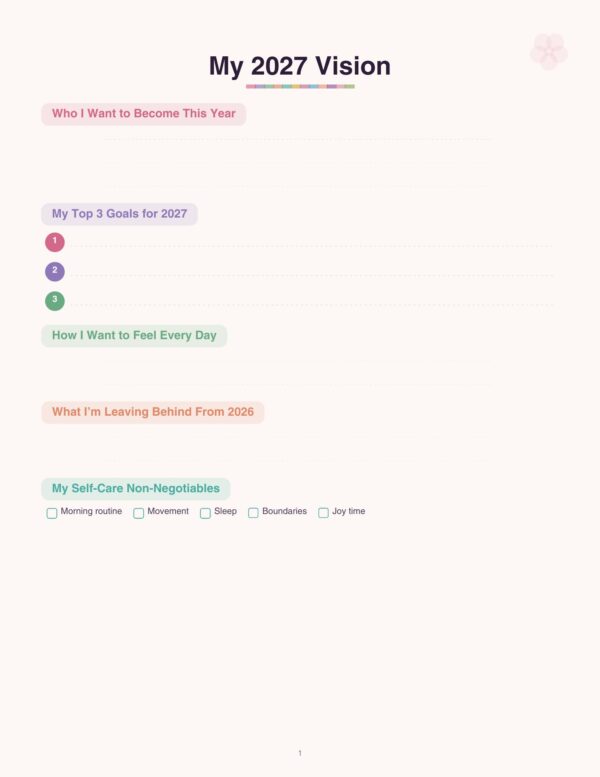 2027 guided journal for women