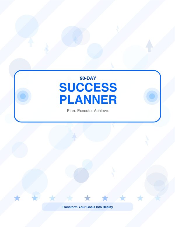 90 Day Success Planner