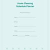 Home Cleaning Schedule Planner