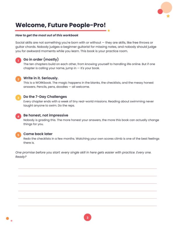 Social Skills Workbook for Teens