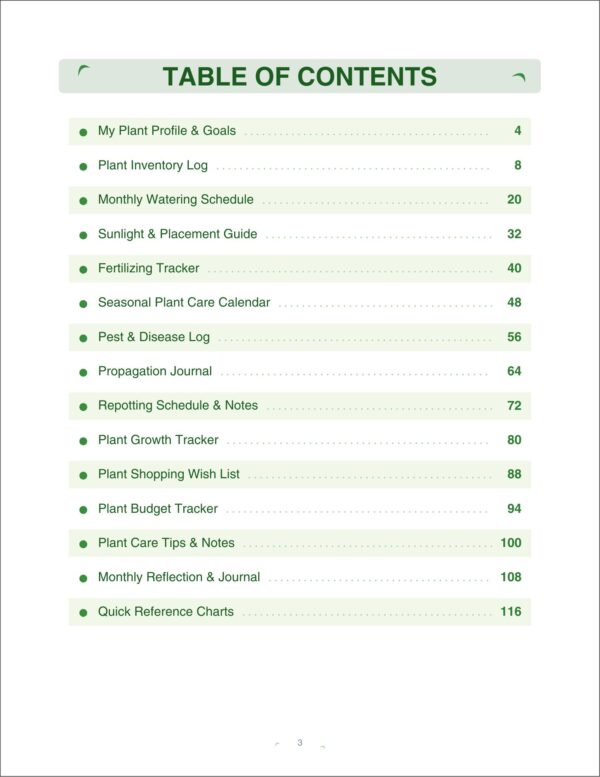 Home Plant Care Planner